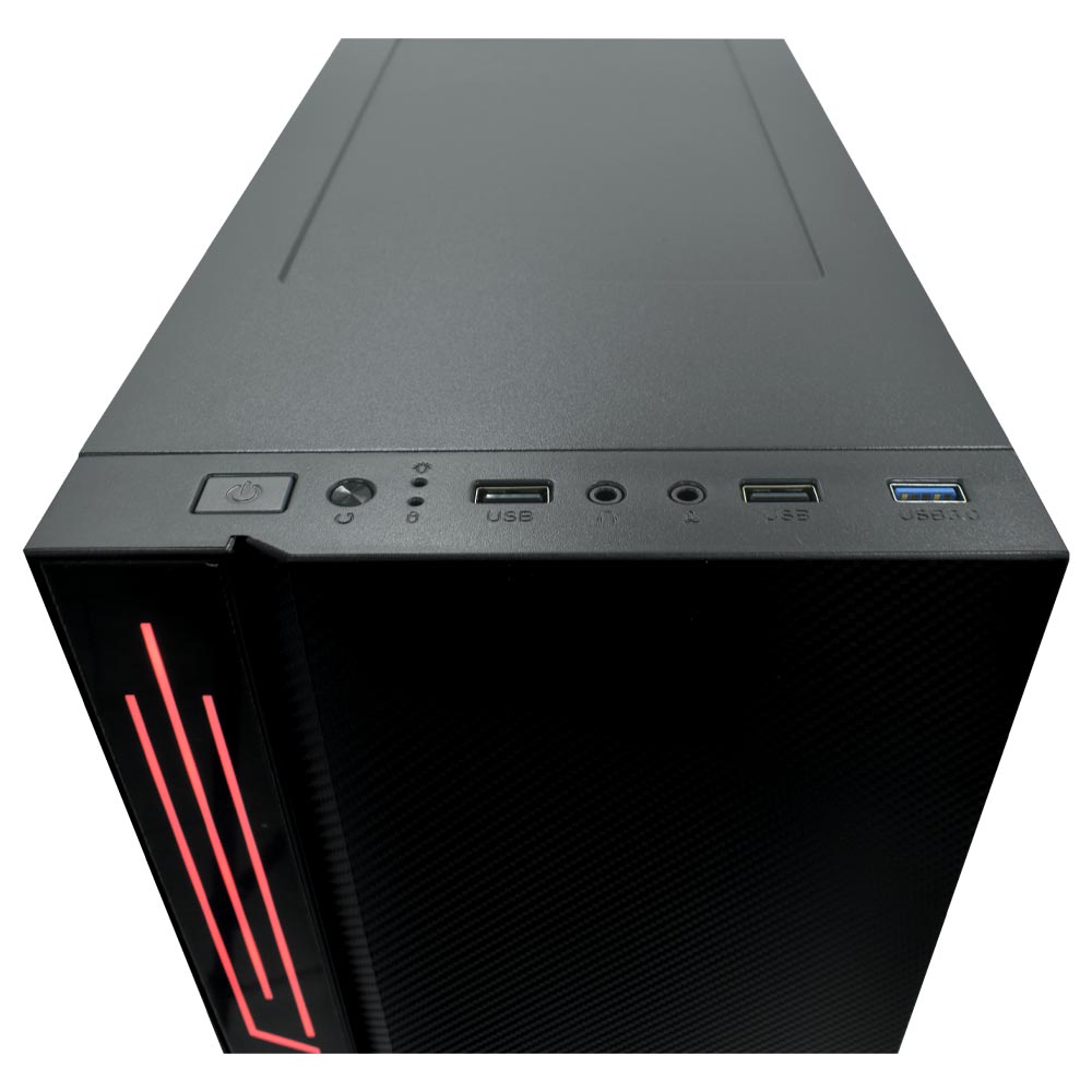 Gabinete Gamer Satellite K885 Mid Tower 1 Cooler Negro