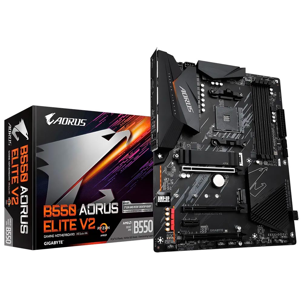 Placa Madre Gigabyte B550 AORUS Elite V2 Socket AM4 DDR4