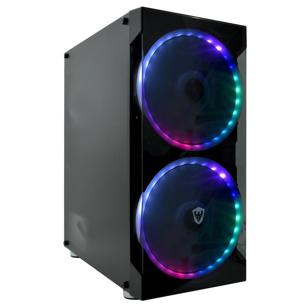 Gabinete Gamer Satellite K879 3 Cooler Negro