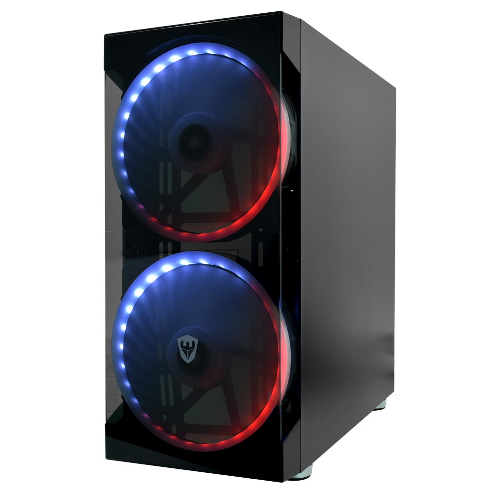 Gabinete Gamer Satellite K879 3 Cooler Negro