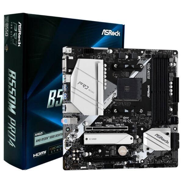 Placa Madre ASRock B550M Pro4 Socket AM4 VGA DDR4