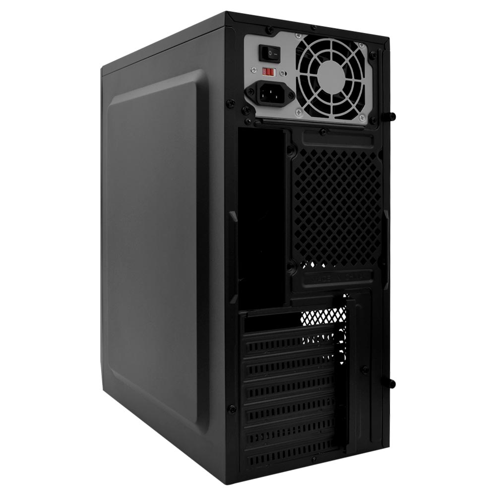 Gabinete Kit Satellite K703 Fonte 200W Speaker Mouse Teclado Español Negro