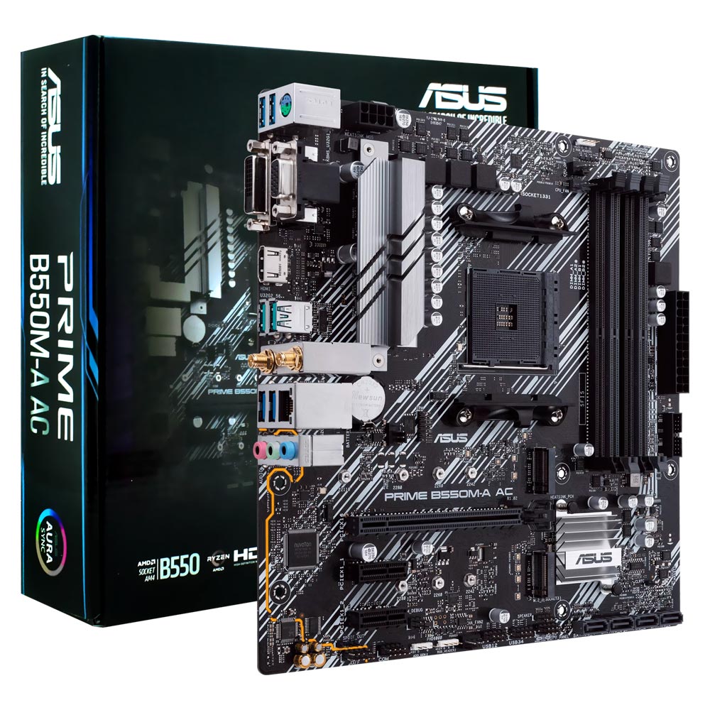 Placa Madre ASUS Prime B550M-A AC Socket AM4 VGA DDR4