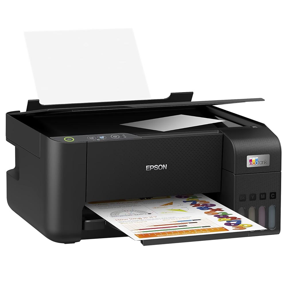 Impresora Multifuncional Epson EcoTank L3210 Bivolt Negro