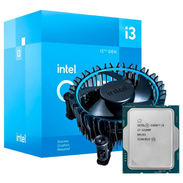 Procesador INTEL CORE I3 12100F Socket LGA 1700 3.30GHZ 12MB