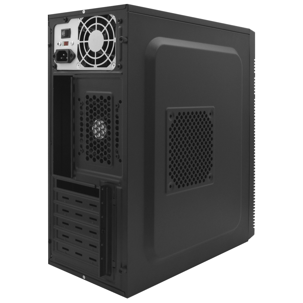 Gabinete Kit Mtek DK04 Fonte 500W Speaker Mouse Teclado Español Negro