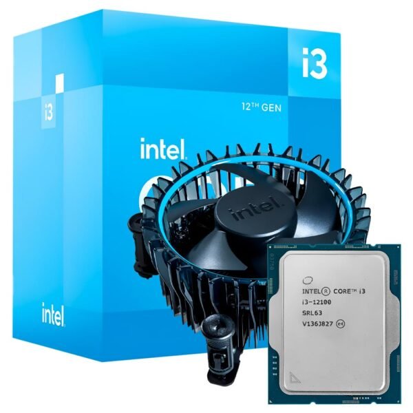 Procesador INTEL CORE I3 12100 Socket LGA 1700 3.30GHZ 12MB