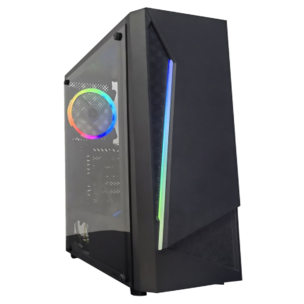 Gabinete Gamer Satellite 1102K ATX 1 Cooler RGB Negro