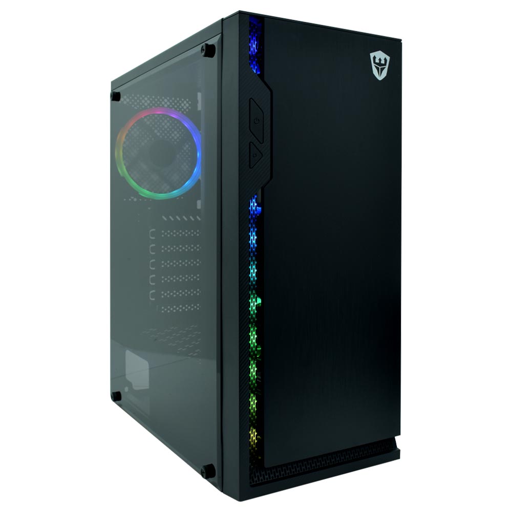 Gabinete Gamer Satellite 1103K ATX 1 Cooler RGB Negro