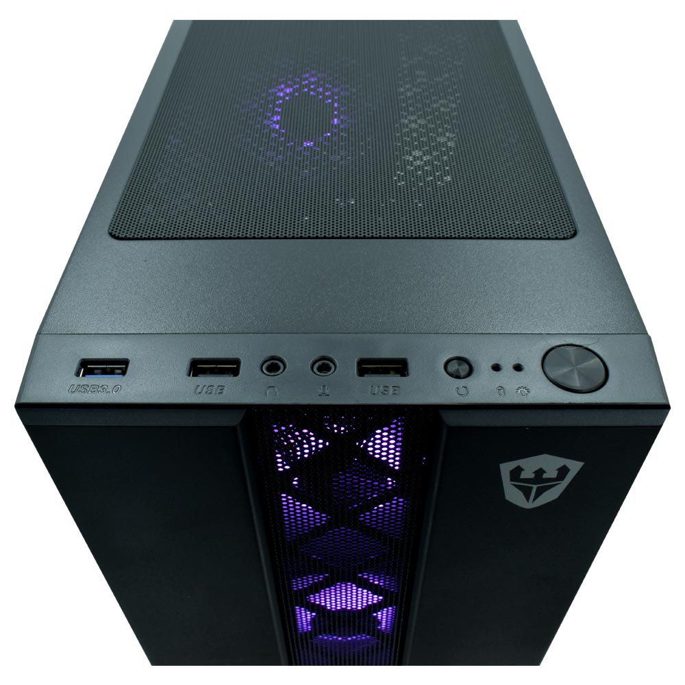 Gabinete Gamer Satellite 1400K ATX 4 Cooler RGB Negro