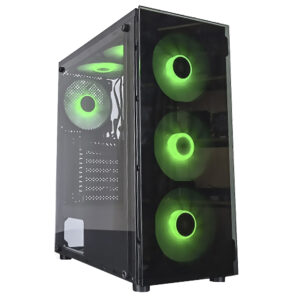 Gabinete Gamer Satellite 1600K ATX 6 Cooler RGB Negro