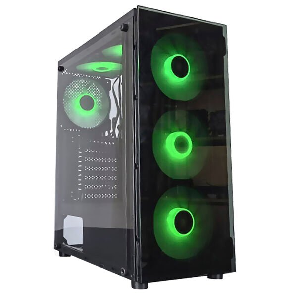 Gabinete Gamer Satellite 1600K ATX 6 Cooler RGB Negro