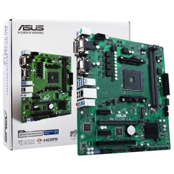 Placa Madre ASUS Pro A520M-C Ii Csm Socket LGA AM4 VGA DDR4
