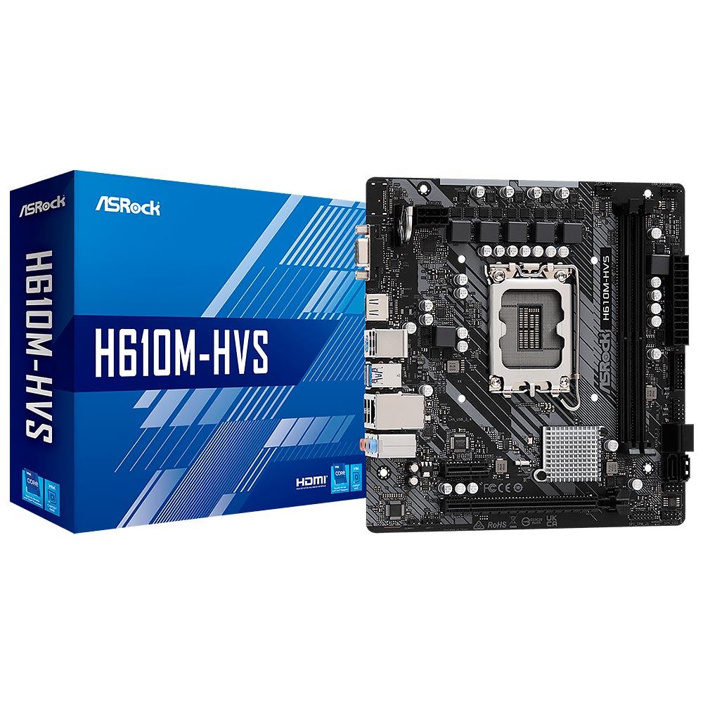 Placa Madre ASRock H610M-HVS Socket LGA 1700 VGA DDR4