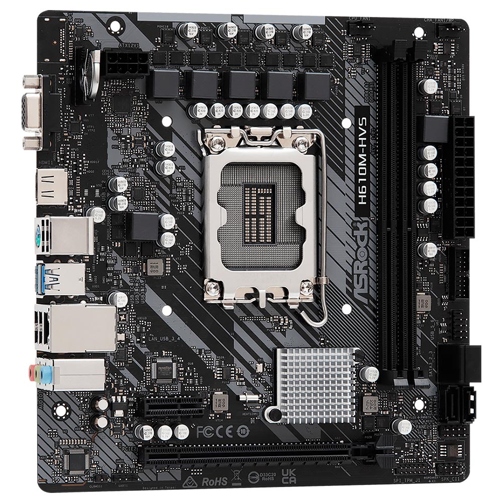 Placa Madre ASRock H610M-HVS Socket LGA 1700 VGA DDR4