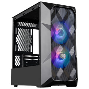 Gabinete Gamer Cooler Master MasterBox TD300 Mesh Mini Tower 2 Cooler RGB Negro (TD300-KGNN-S00)