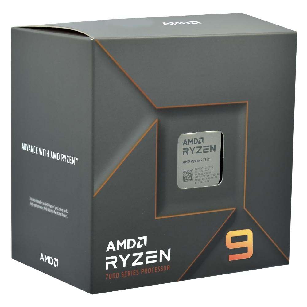 Procesador AMD Ryzen 9 7900 Socket AM5 3.7GHz 76MB