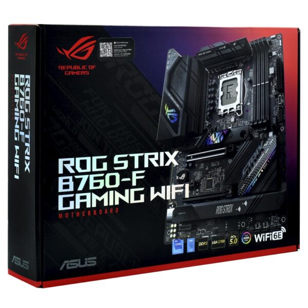 Placa Madre ASUS ROG Strix B760-F Gaming Wi-Fi Socket LGA 1700 DDR5