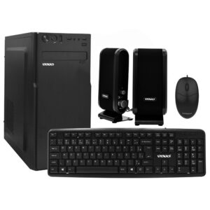 Gabinete Kit Satellite K702M Fonte 200W Fone de Ouvido Mouse Teclado Portugués Negro