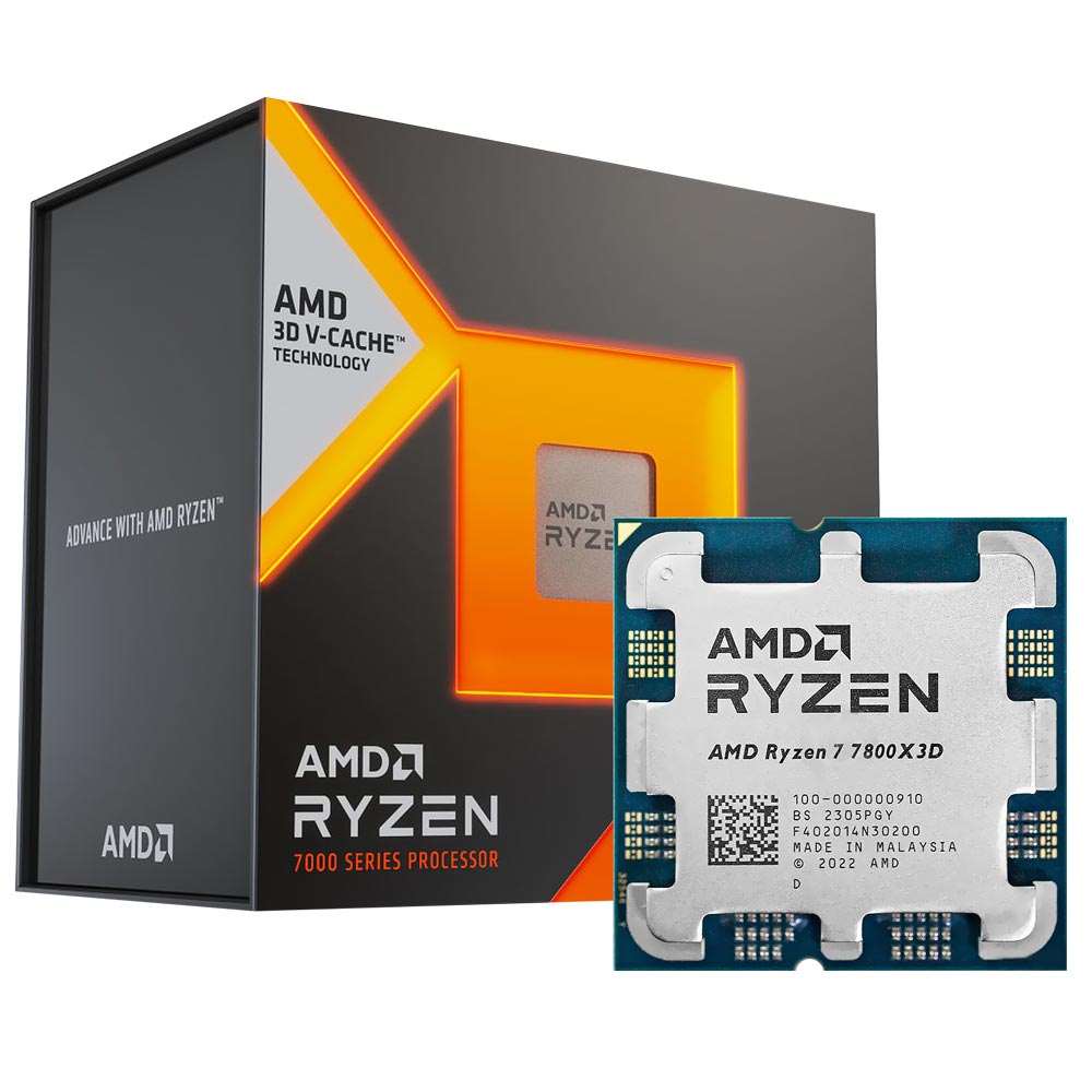 Procesador AMD Ryzen 7 7800X3D Socket AM5 4.2GHz 104MB