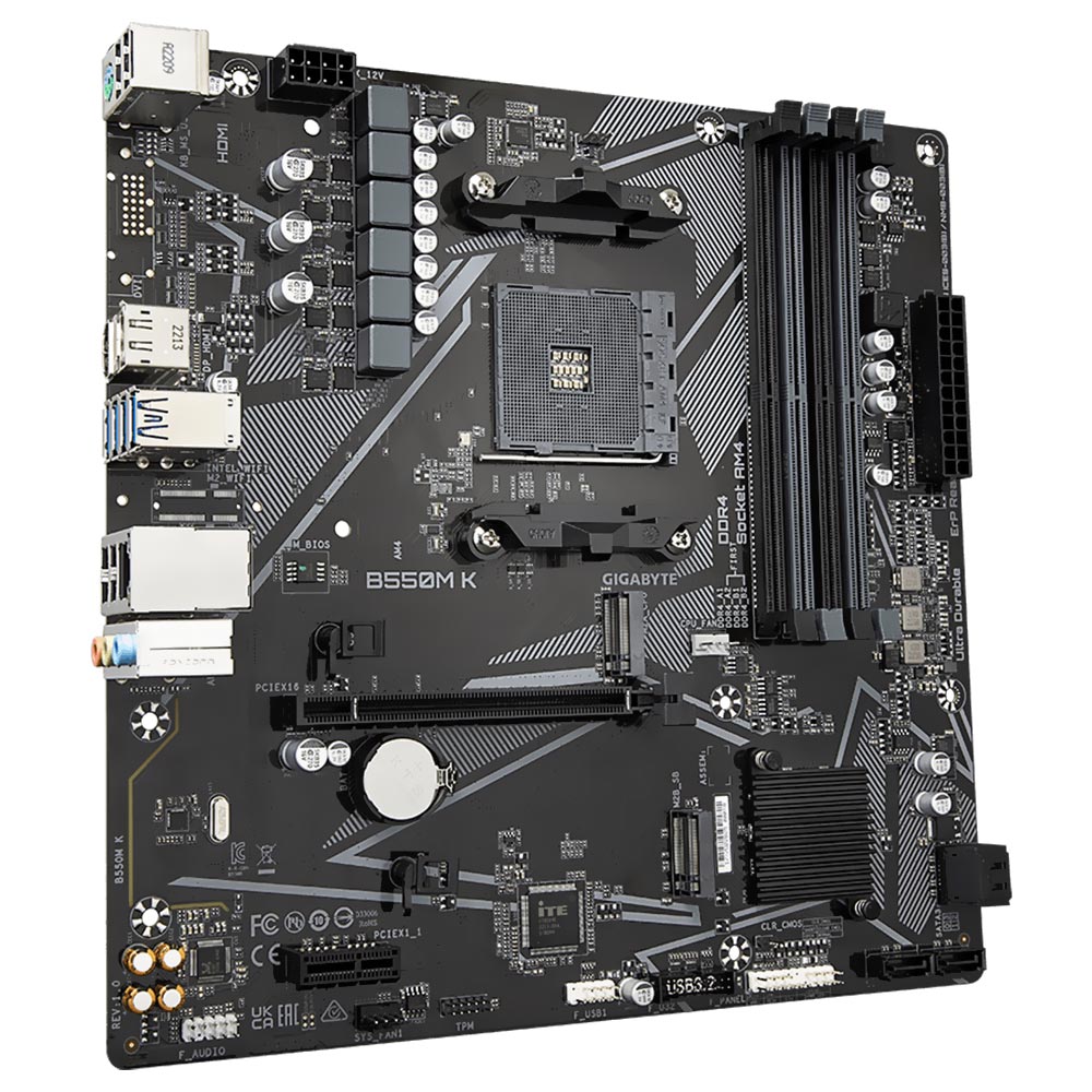 Placa Madre Gigabyte B550M K Socket AM4 DDR4