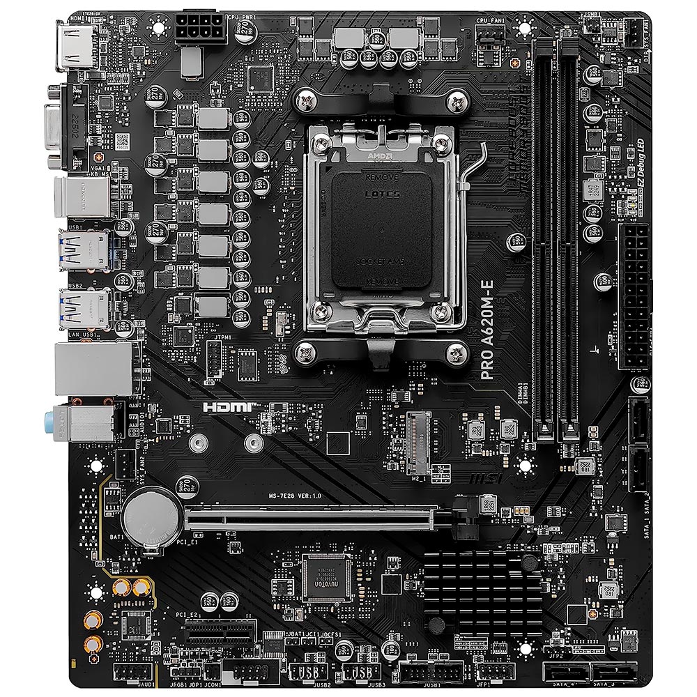 Placa Madre MSI Pro A620M-E Socket AM5 DDR5 VGA
