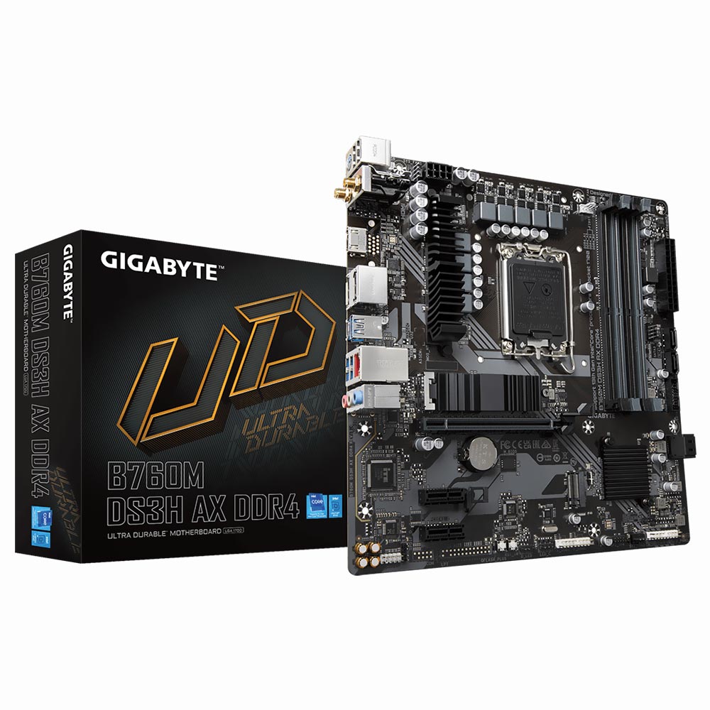 Placa Madre Gigabyte B760M DS3H AX DDR4 Socket LGA 1700 DDR4