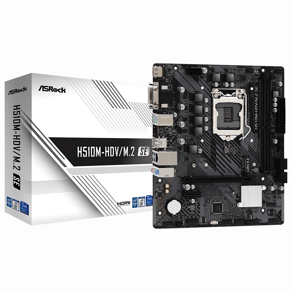 Placa Madre ASRock H510M-HDV M.2 SE Socket LGA 1200 DDR4