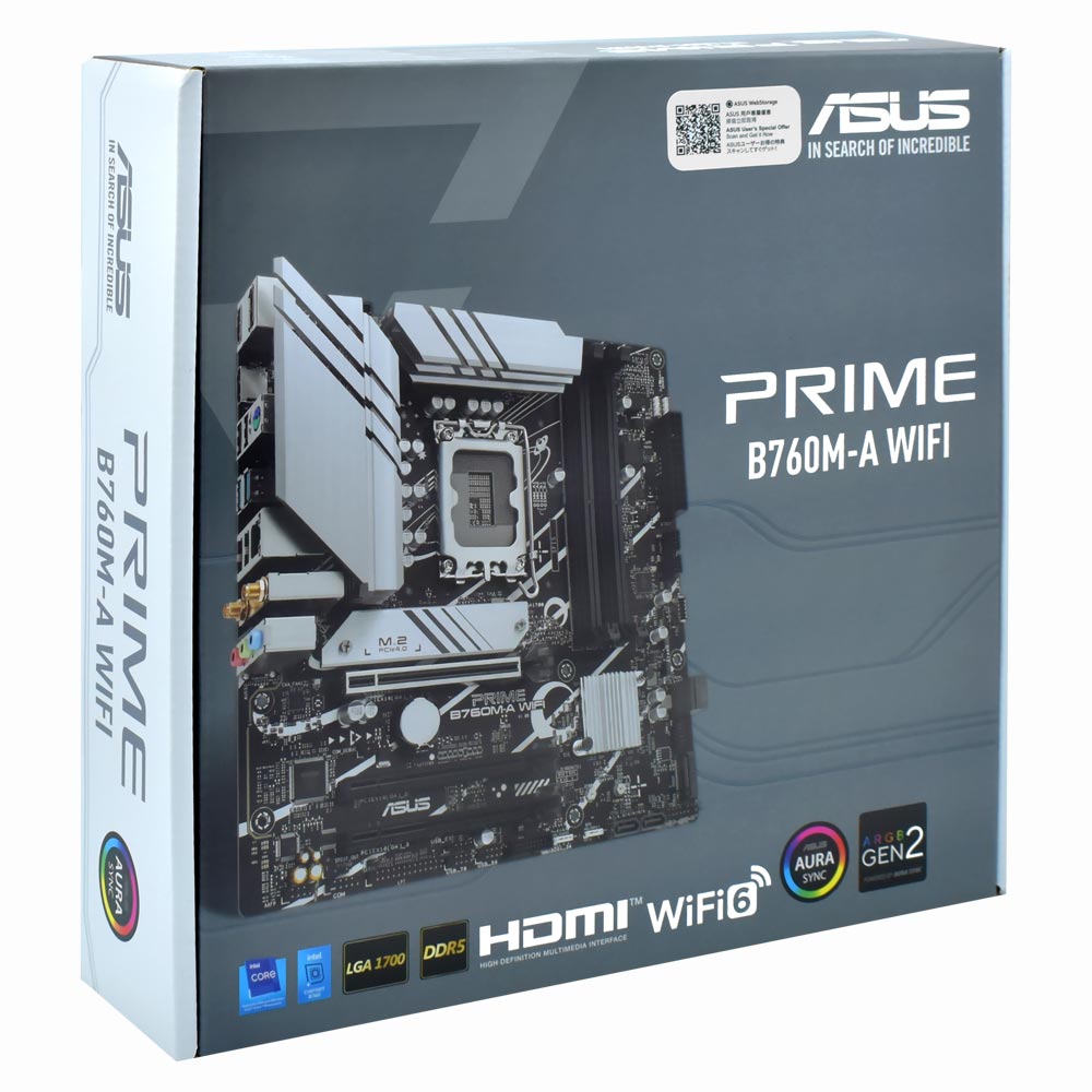 Placa Madre ASUS Prime B760M-A Wi-Fi Socket LGA 1700 DDR5