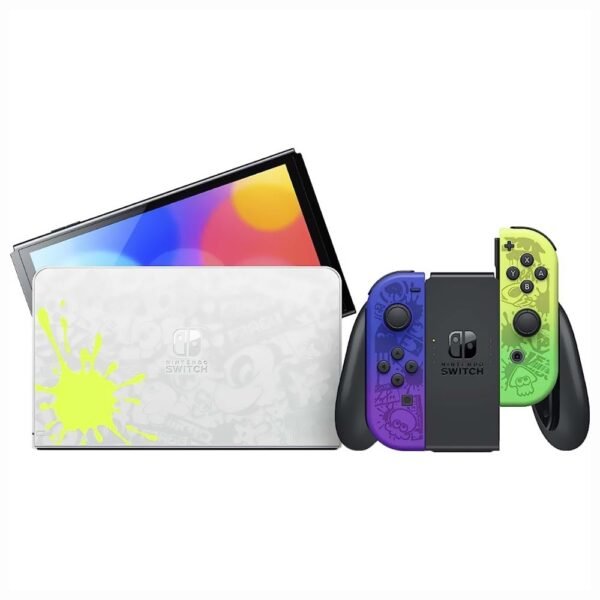 Consola Nintendo Switch 64Gb Splatoon Edición 3 OLED Azul Verde Neón (HEG-S-KCAAA) (Japonés)