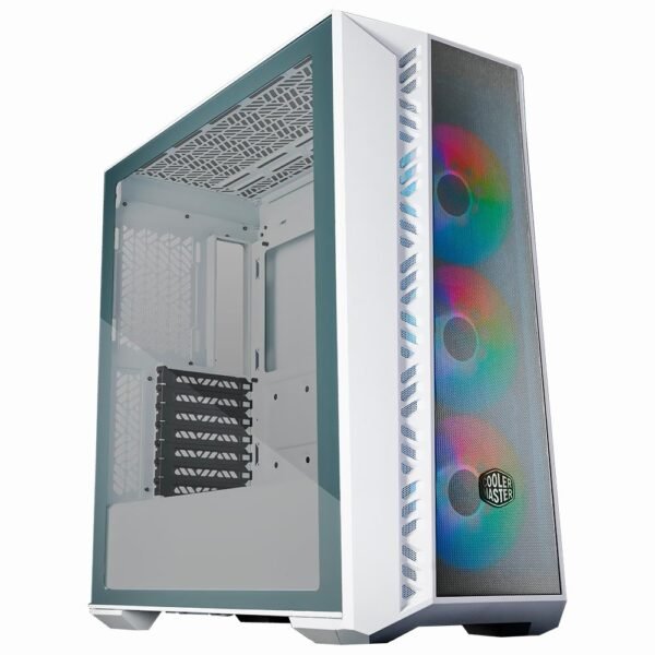 Gabinete Gamer Cooler Master Masterbox 520 Mesh Mid Tower 3 Cooler ARGB Blanco(MB520-WGNN-S00)