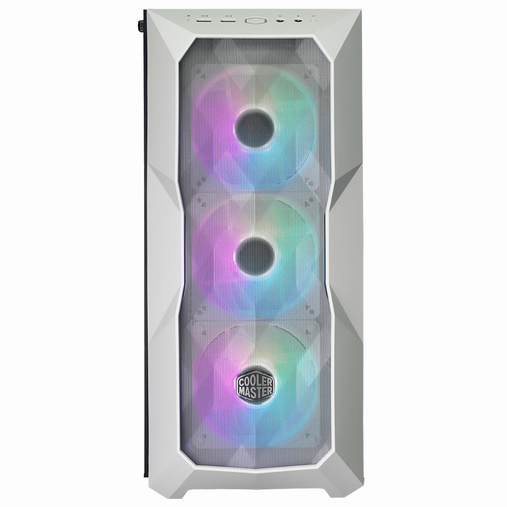 Gabinete Gamer Cooler Master Masterbox TD500 Mesh V2 Mid Tower 3 Cooler ARGB Blanco (TD500V2-WGNN-S00)
