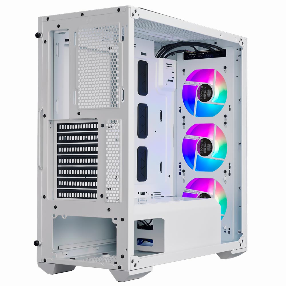 Gabinete Gamer Cooler Master Masterbox TD500 Mesh V2 Mid Tower 3 Cooler ARGB Blanco (TD500V2-WGNN-S00)