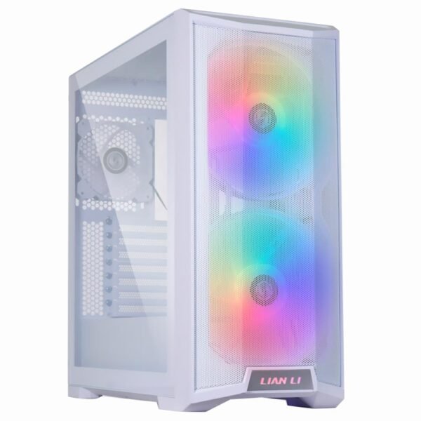 Gabinete Gamer Lian Li Lancool 215W ATX 2 Cooler ARGB Blanco