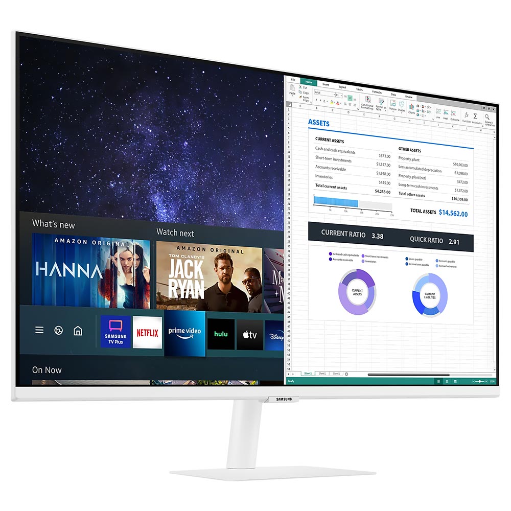 Monitor Samsung Smart M5 LS32CM501ENXZA 32" Full HD LED Blanco