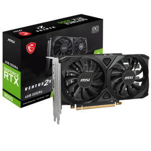 Tarjeta Gráfica MSI Ventus 2X OC 6GB GeForce RTX3050 GDDR6 - 912-V812-016