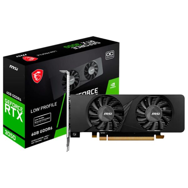 Tarjeta Gráfica MSI LP OC 6GB GeForce RTX3050 GDDR6 - 912-V812-023