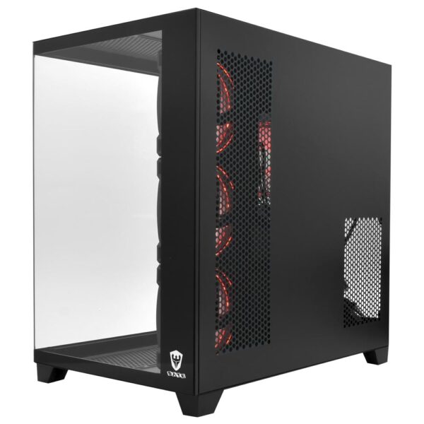 Gabinete Gamer Satellite K896 ATX 4 Cooler Negro