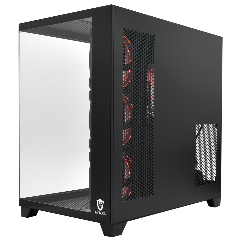 Gabinete Gamer Satellite K896 ATX 4 Cooler Negro