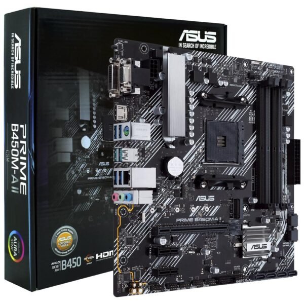 Placa Madre ASUS Prime B450M-A II CSM Socket LGA AM4 VGA DDR4