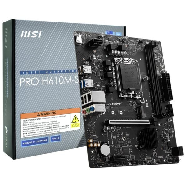Placa Madre MSI Pro H610M-S DDR4 Socket LGA 1700 DDR4