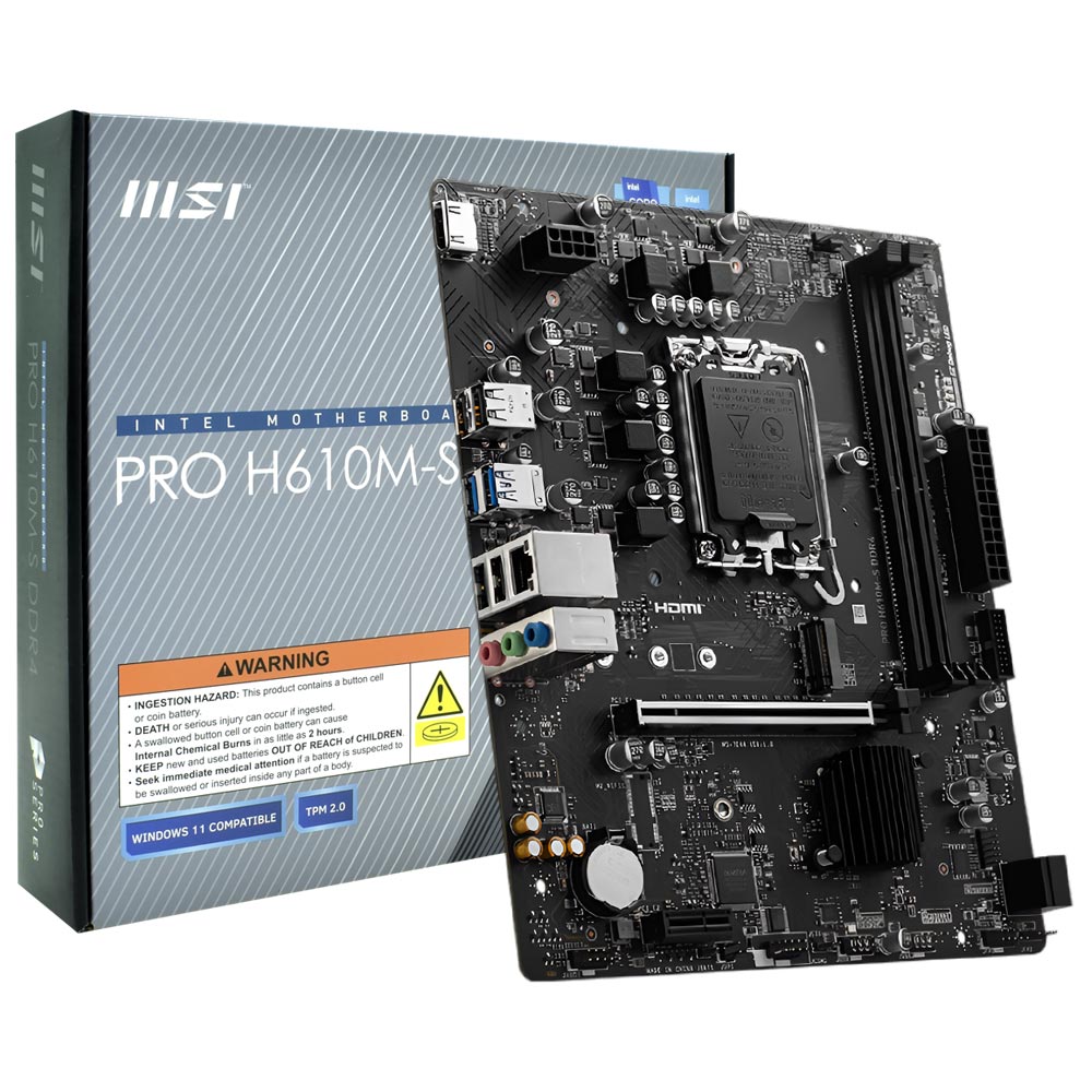 Placa Madre MSI Pro H610M-S DDR4 Socket LGA 1700 DDR4
