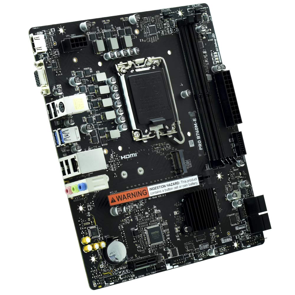Placa Madre MSI Pro B760M-E Socket LGA 1700 VGA DDR5