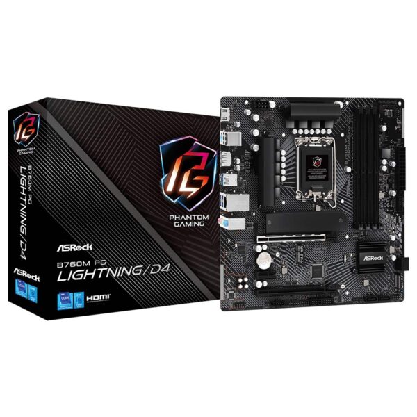 Placa Madre ASRock B760M PG Lightning D4 Socket LGA 1700 DDR4