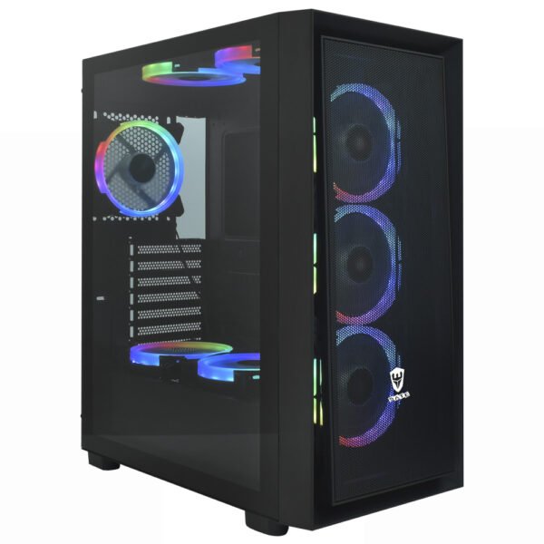 Gabinete Gamer Satellite K2801 E-ATX 8 Cooler Negro