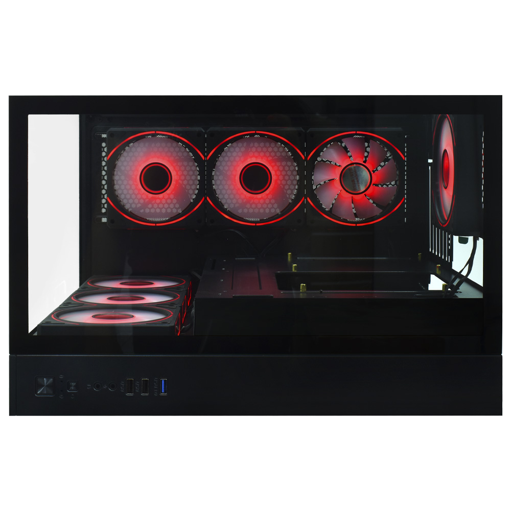 Gabinete Gamer Satellite K900 ATX 7 Cooler Negro