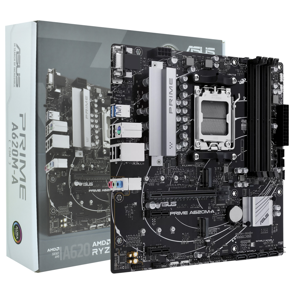 Placa Madre ASUS Prime A620M-A-CSM Socket AM5 DDR5