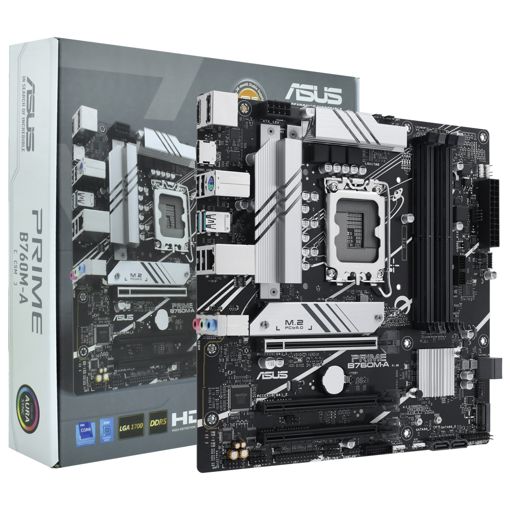 Placa Madre ASUS Prime B760M-A-CSM Socket LGA 1700 DDR5