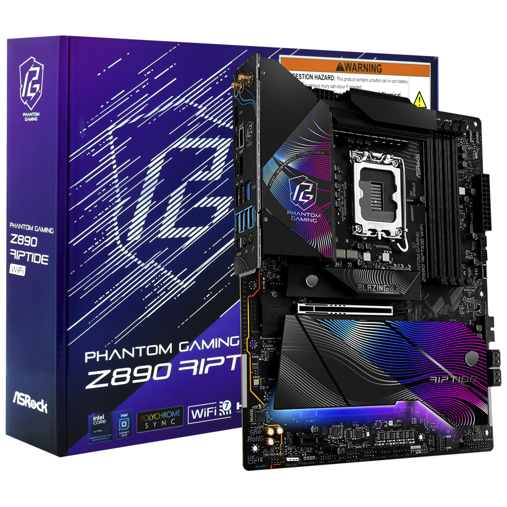 Placa Madre ASRock Z890 Riptide Wi-Fi Socket LGA 1851 DDR5