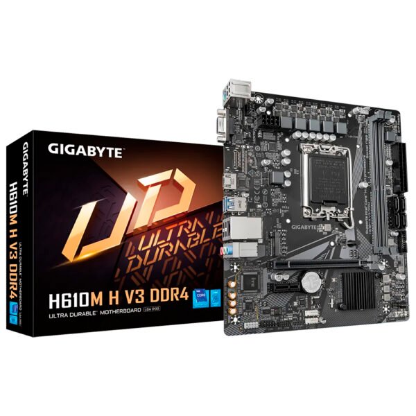 Placa Madre Gigabyte H610M H V3 DDR4 Socket LGA 1700 DDR4